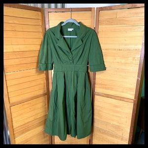 PinUp/Rockabilly eShakti Olive Green Dress